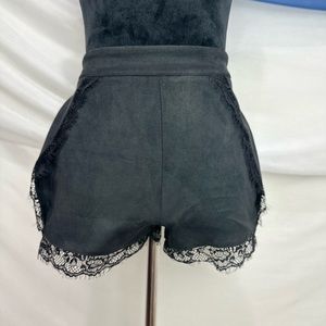 Small black shorts with detail